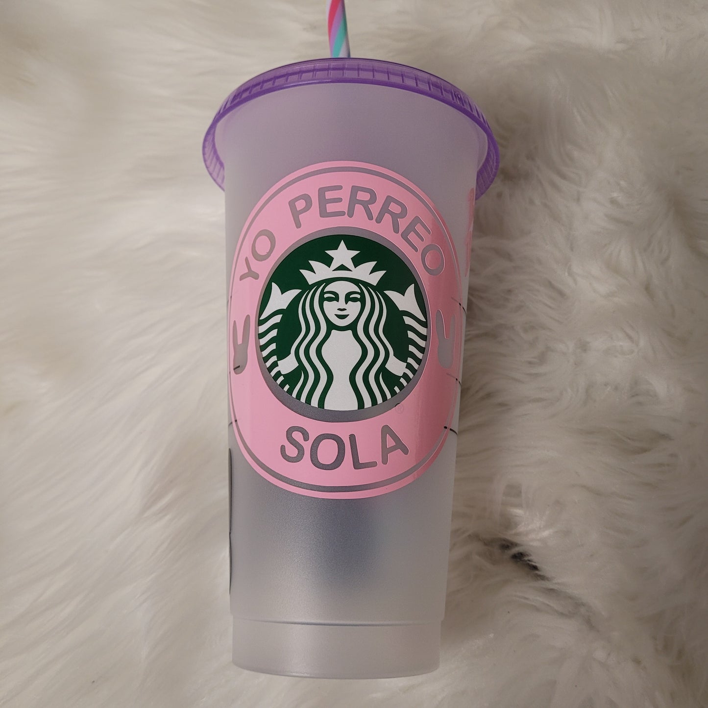 Starbucks Color Changing Cold Cup with Bad Bunny