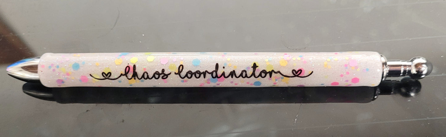 Chaos Coordinator Glitter Pen