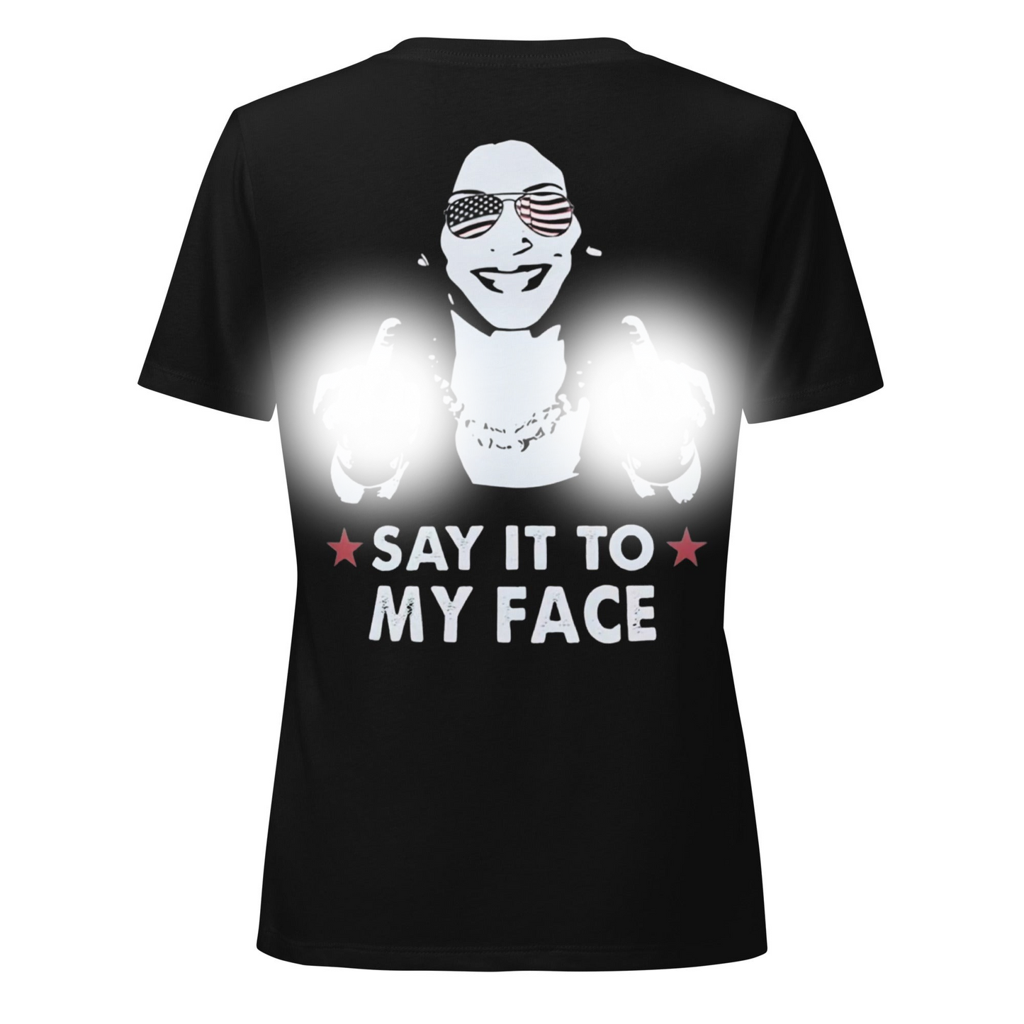 Say it to my Face Women’s relaxed v-neck t-shirt