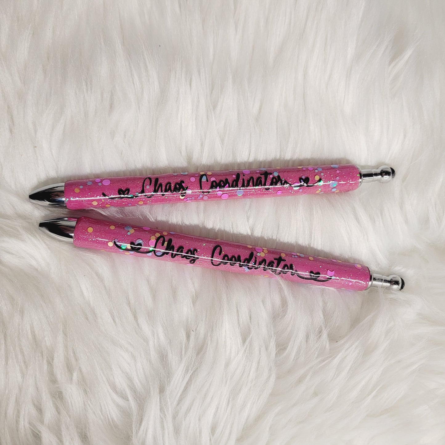 Pink Chaos Coordinator Glitter Pen