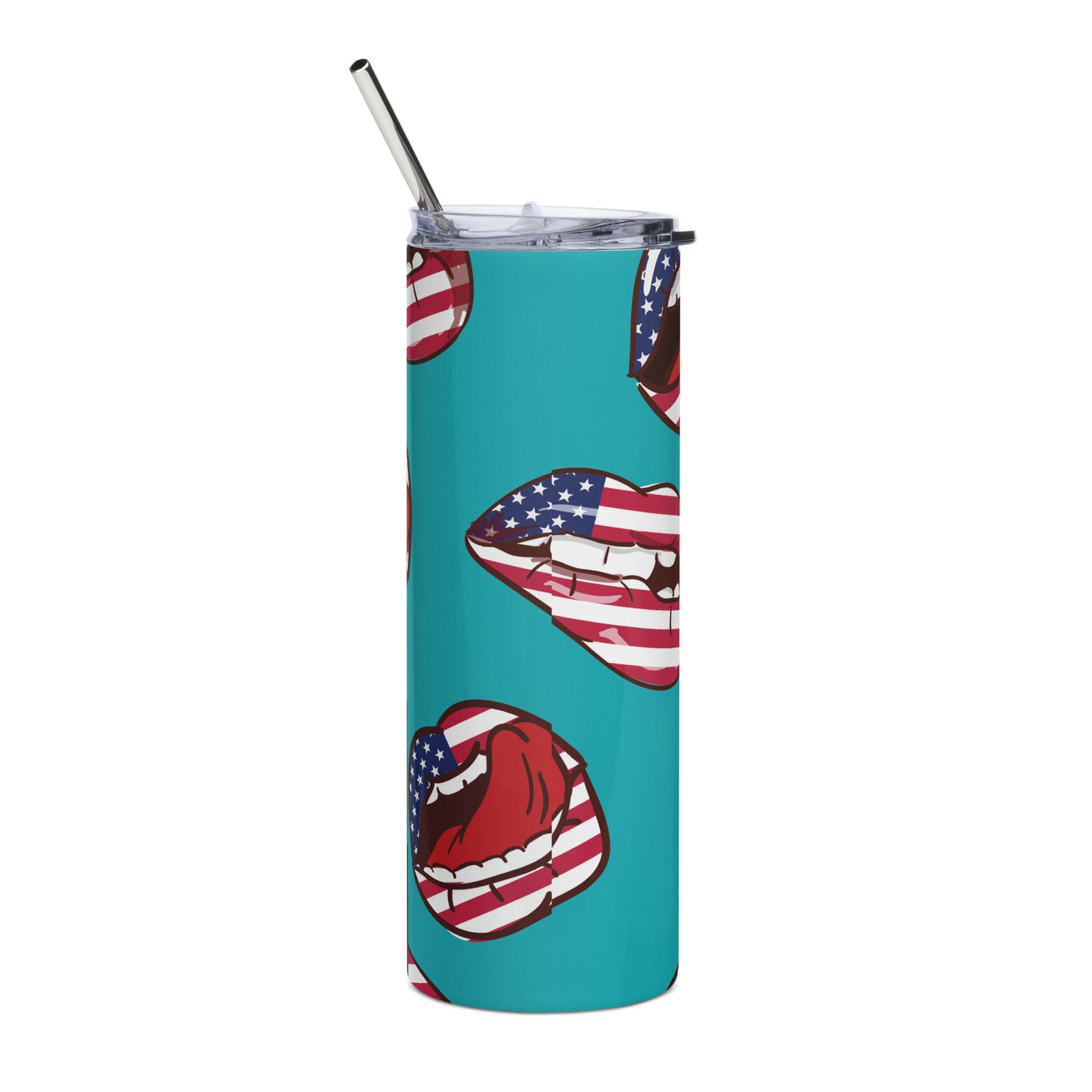 Licking American Lips Stainless steel tumbler