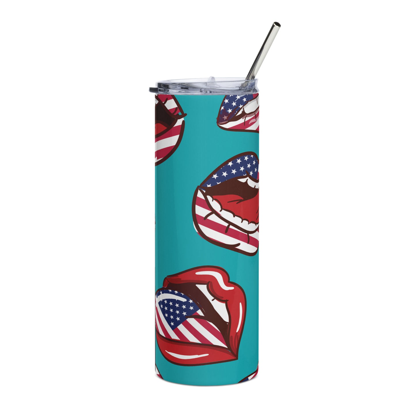 Licking American Lips Stainless steel tumbler