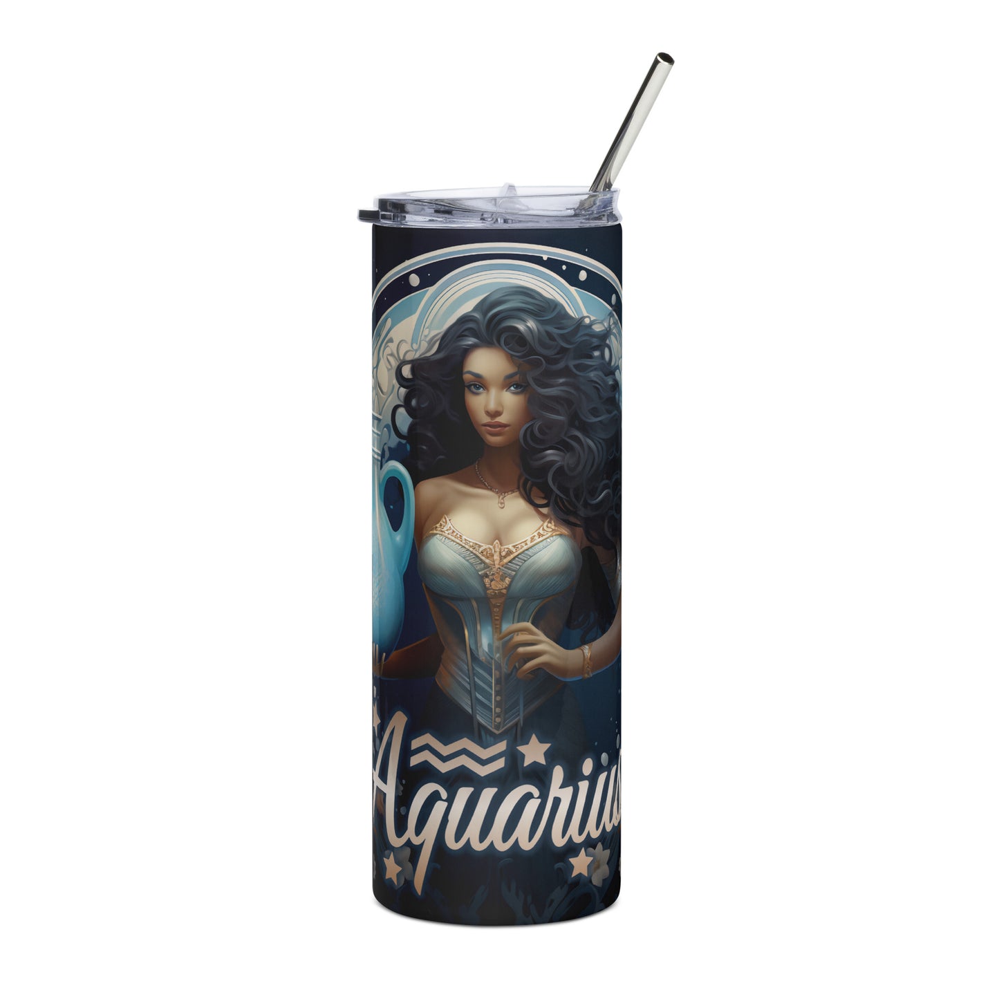 Pretty Aquarius Stainless steel tumbler