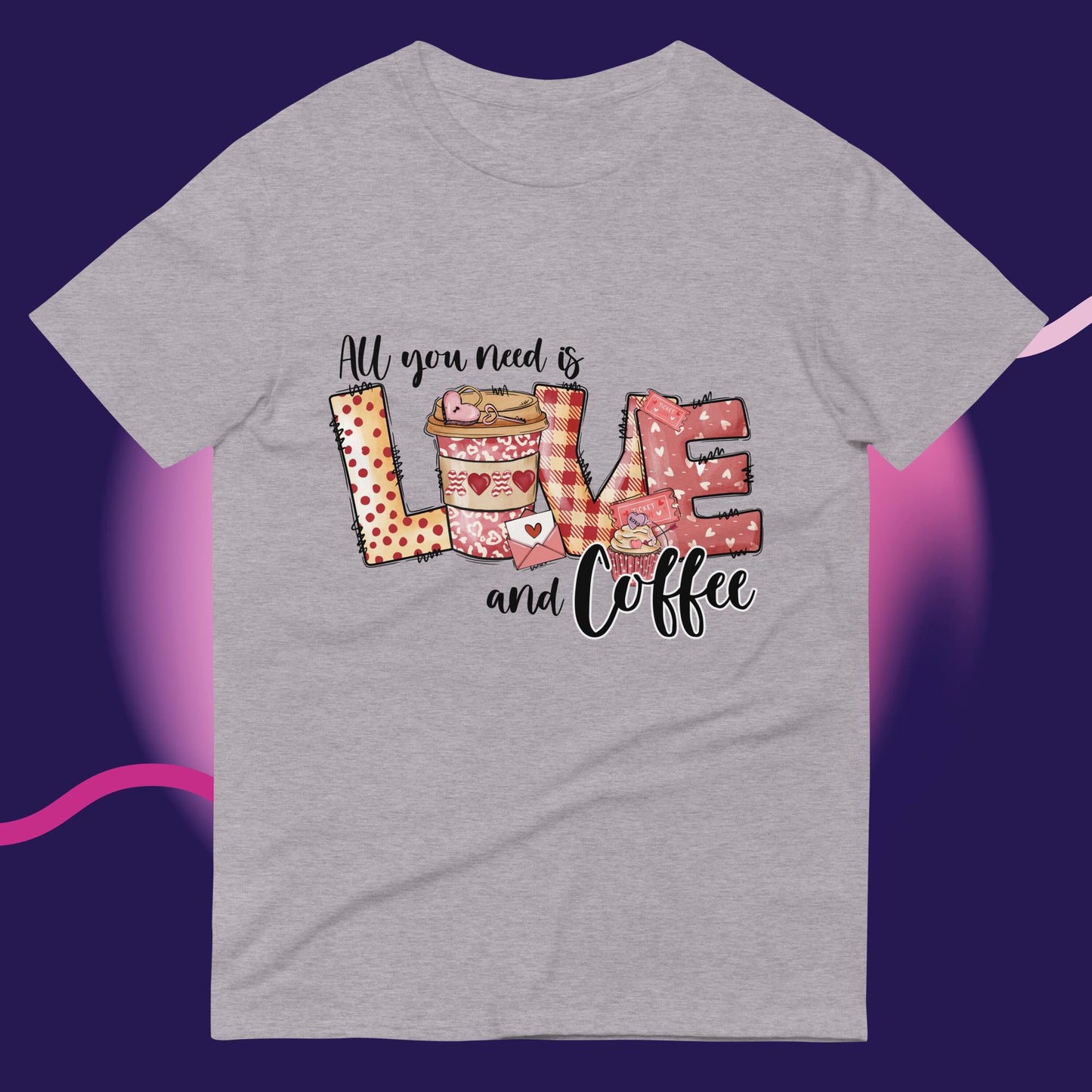 Sparkle-kiss-creations-all-you-need-is-love-coffee-t-shirt-light-gray