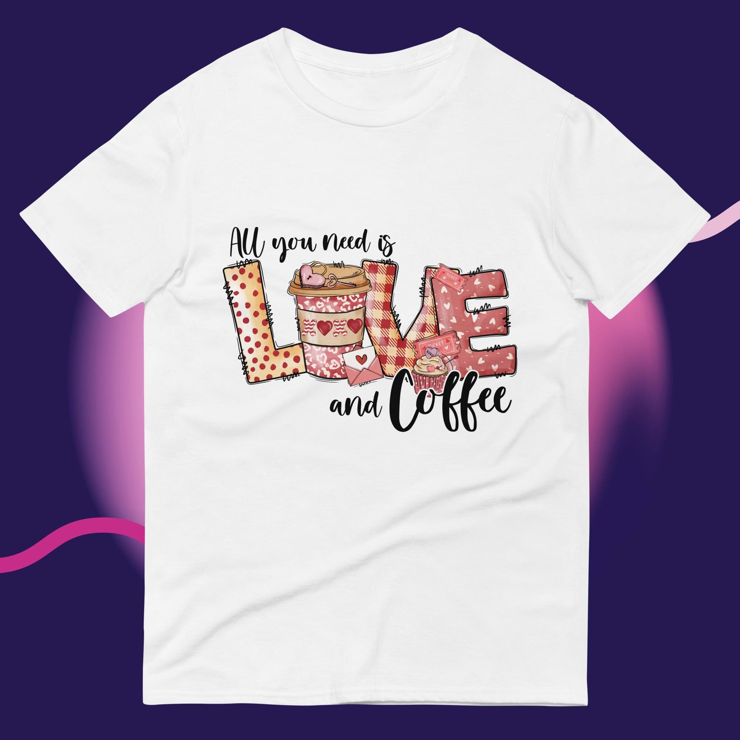 Sparkle-kiss-creations-all-you-need-is-love-coffee-t-shirt-white