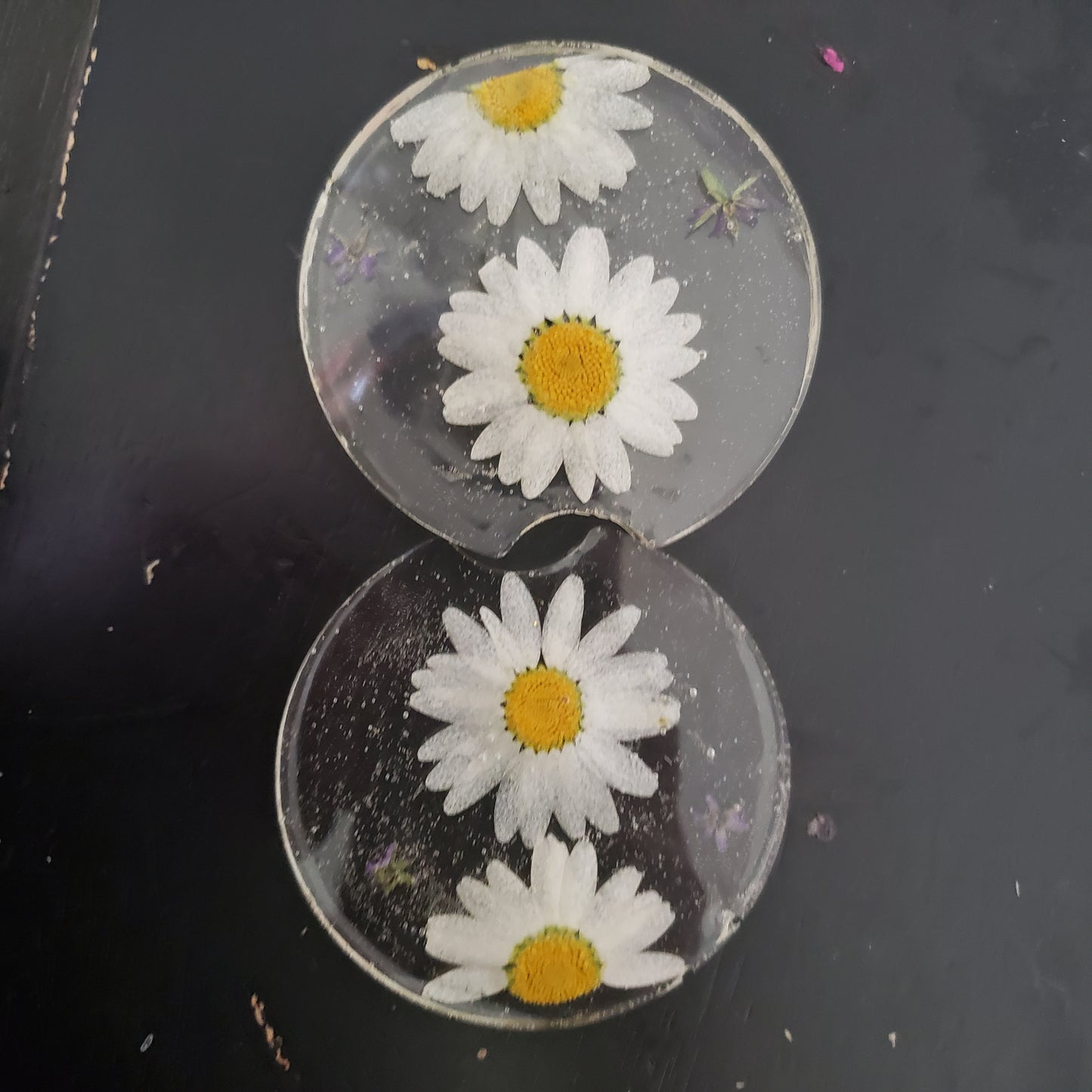 Daisy Car Coasters Set-Personalized