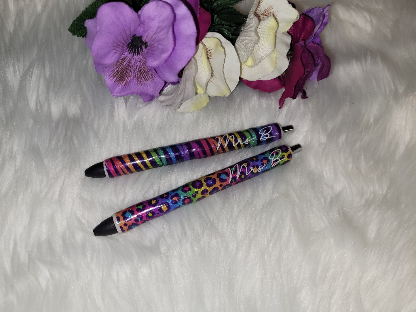 Colorful Animal print Glitter Pen