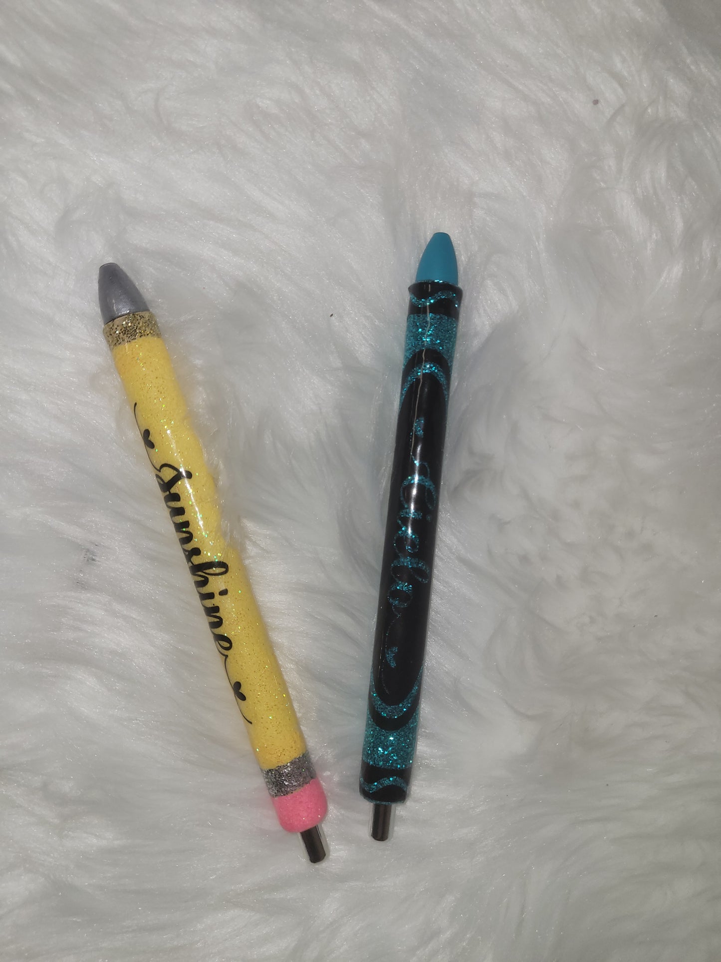 Teacher Glitter Pens.-Customized