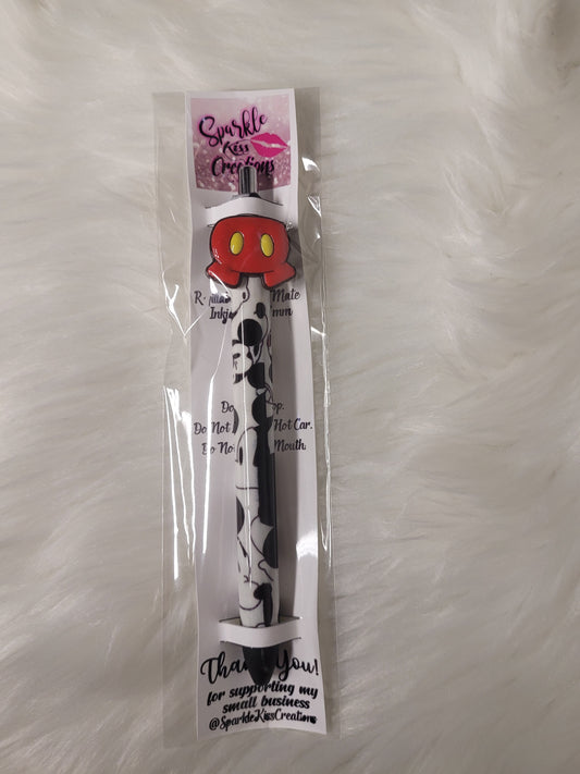Customized Glitter Pens with charms