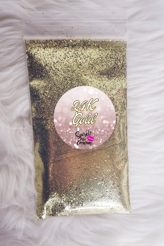 24k Gold-Sparkle Kiss Creations Glitz Glitter